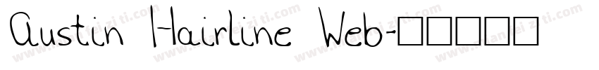 Austin Hairline Web字体转换